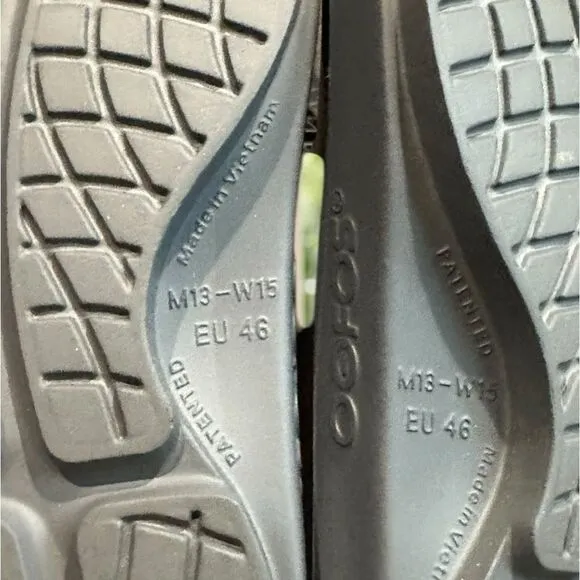 OOFOS OOahh Recovery Slide Sandal Size 13 Mens 15 Women EU 46