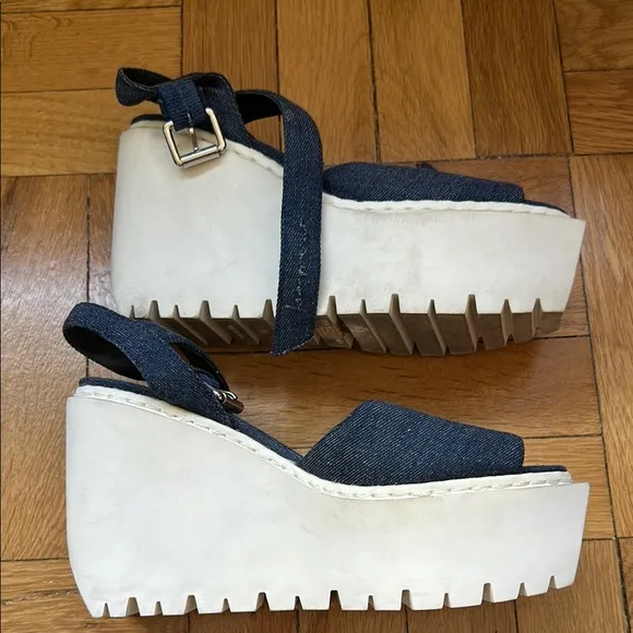 Opening Ceremony Jean Platform Sandals