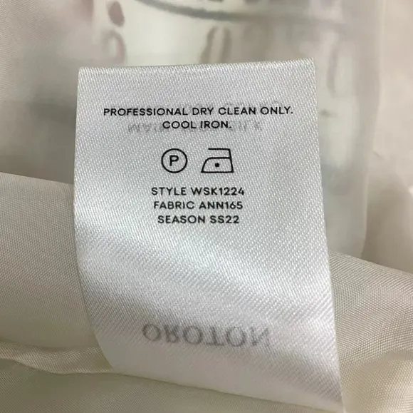 Oroton Ticket Print Mini Skirt