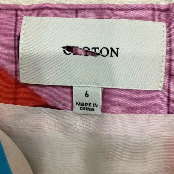 Oroton Ticket Print Mini Skirt