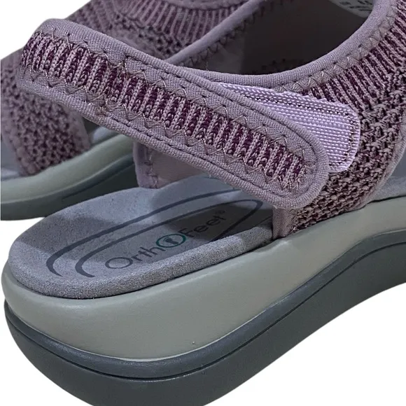 Orthofeet Lyra Stretchable Toe-Post Knit Cushioned Comfort Sandals Size 8.5 D