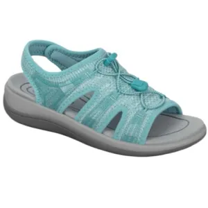 Orthofeet Turquoise Stretchable Wide Orthopedic Maui Sandals Size 8.5 D