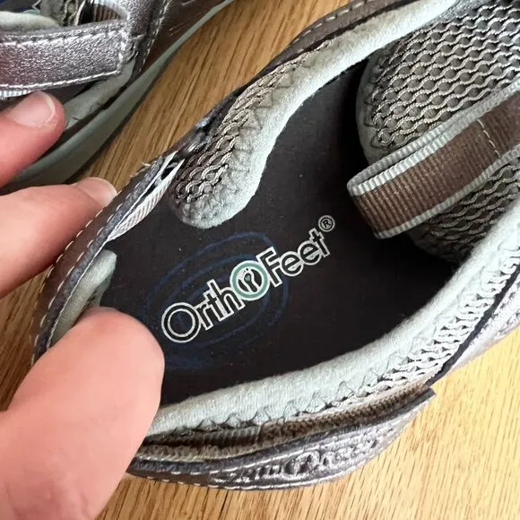 Orthofeet Verona Ergonomic Arch Support Comfort Sandals Women's Size 8EE X-Wide