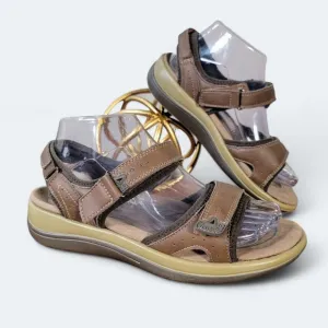 Orthofeet Women's Orthopedic Leather Malibu Adjustable Sandals Size 6.5 D Wide
