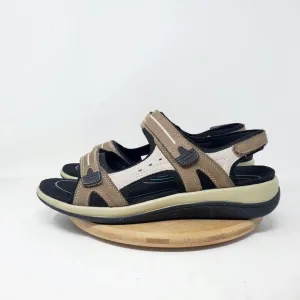 Orthofeet Sandals Womens 10.5 D WIDE Venice Brown Straps Comfort Walking Shoes