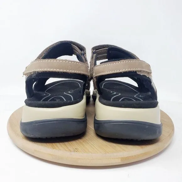 Orthofeet Sandals Womens 10.5 D WIDE Venice Brown Straps Comfort Walking Shoes