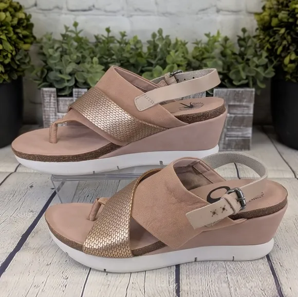 OTBT In Focus Wedge Platform Sandals – Zinc