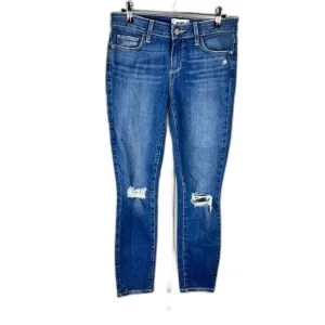 Paige Verdugo Crop Jeans Keely Destructed Size 29 Mid Rise Skinny Distressed