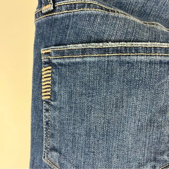 Paige Verdugo Crop Jeans Keely Destructed Size 29 Mid Rise Skinny Distressed