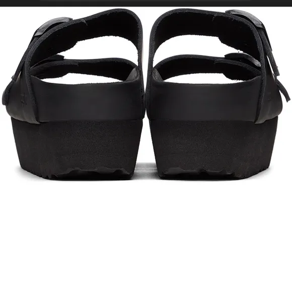 Papillio Birkenstock Black Arizona Platform Sandals - 41/10
