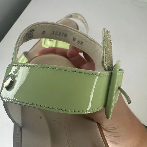 Paul‎ Green Tasha Sandals Sz 5 Slip On Adjustable Straps