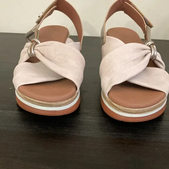 PAULA URBAN WEDGE  LEATHER SANDALS made in Spain  2-416  WOMENS