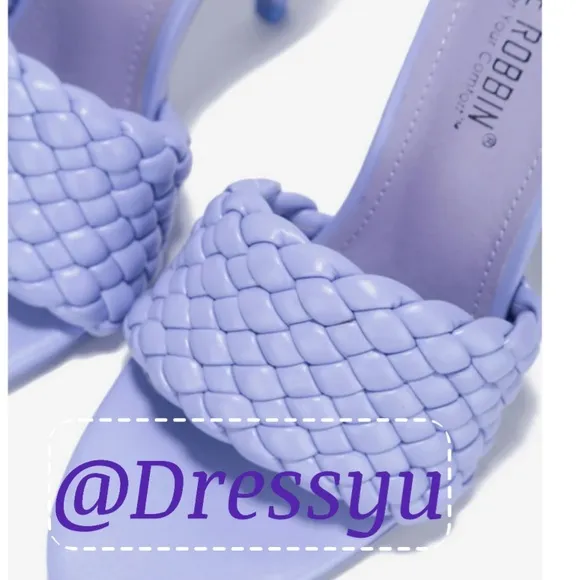 PERIWINKLE COMFORT STYLISH SANDALS 3” HEEL CAPE ROBBIN