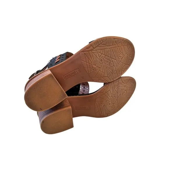 Pikolinos Blane Leather Woven Heel Sandals Size 38 NWOB $180 US 7.5-8