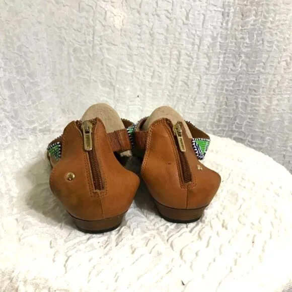 Pikolinos Maasai Beaded Leather Sandals Size 41