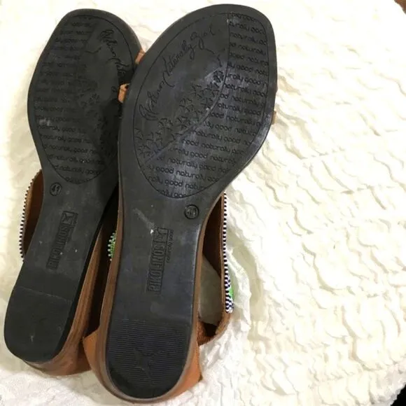 Pikolinos Maasai Beaded Leather Sandals Size 41