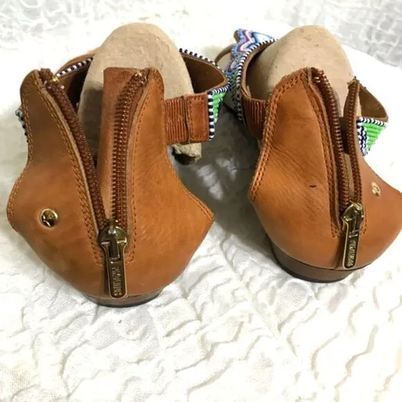 Pikolinos Maasai Beaded Leather Sandals Size 41