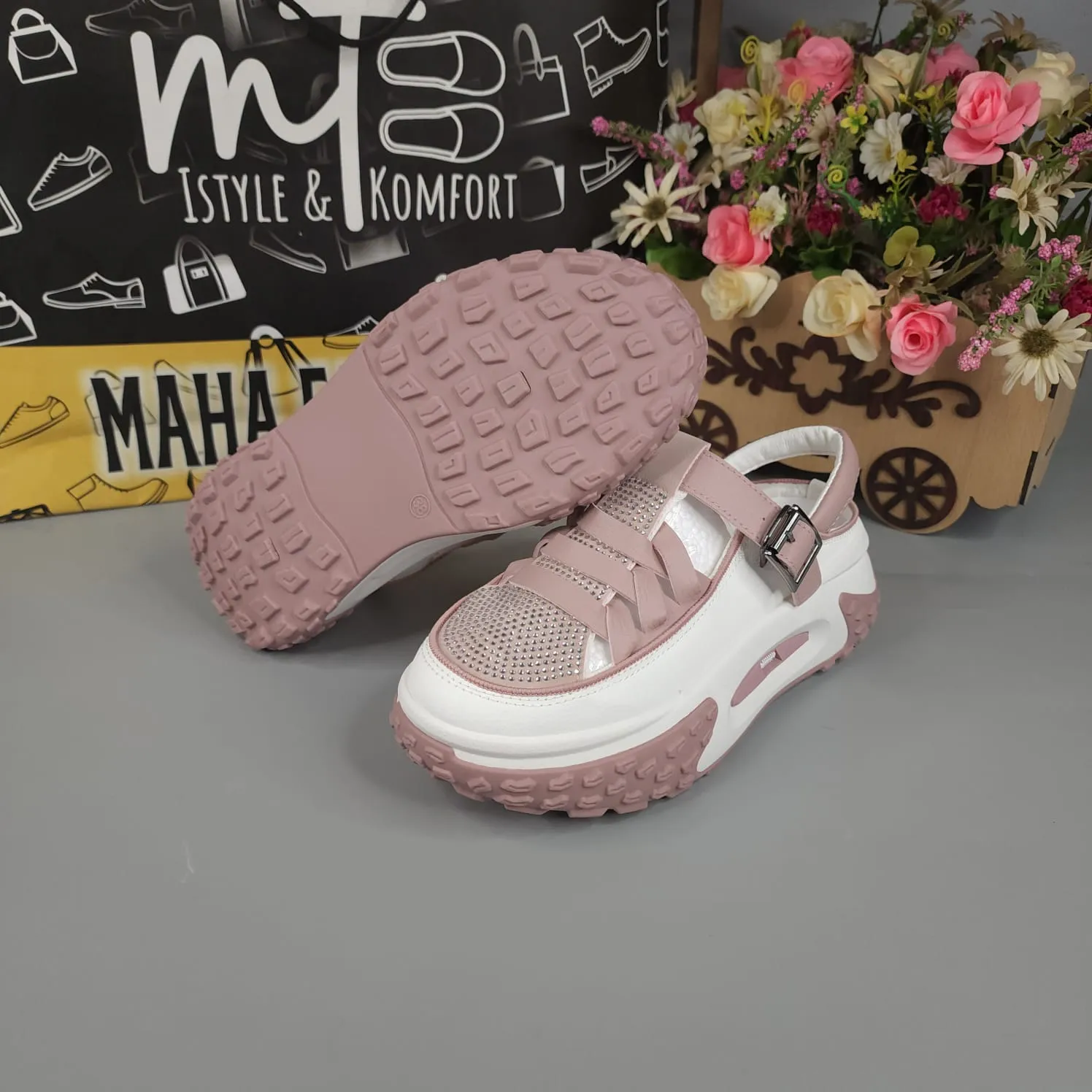 Pink Chunks Sandals