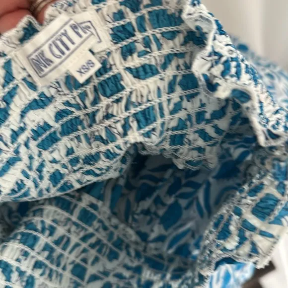 Pink City Prints Rah Rah Skirt Azure TulipSize XS/S