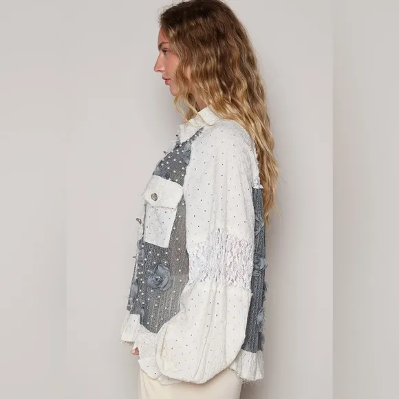 POL “LoveSpell Jacket” | Charcoal/Cream