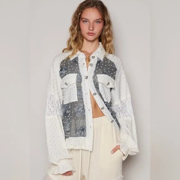 POL “LoveSpell Jacket” | Charcoal/Cream