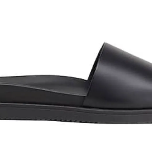 POLISH LEATHER SLIDES 8 BY YOOX Sandals