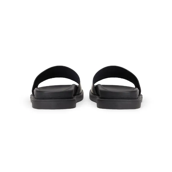 POLISH LEATHER SLIDES 8 BY YOOX Sandals