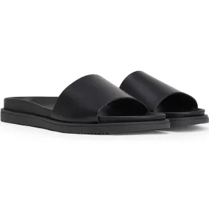 POLISH LEATHER SLIDES 8 BY YOOX Sandals