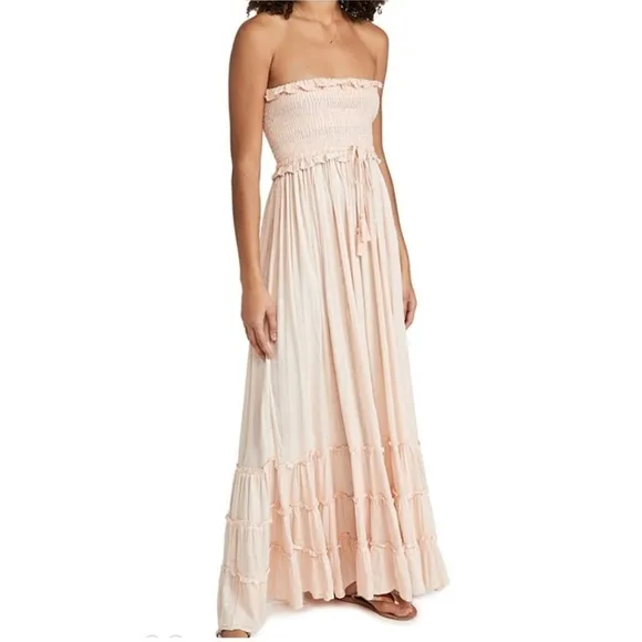 PQ Swim Charlotte pink sands maxi Dress