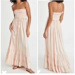 PQ Swim Charlotte pink sands maxi Dress