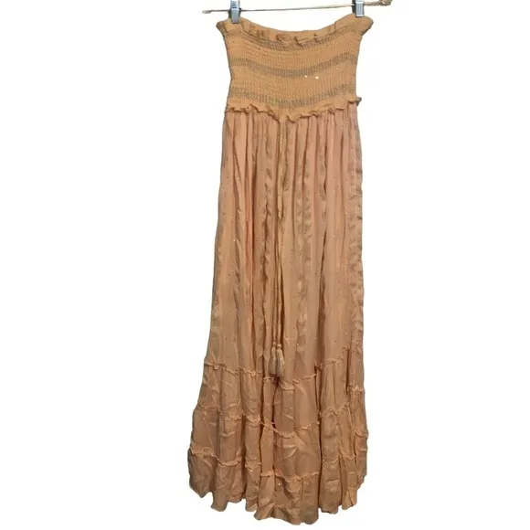 PQ Swim Charlotte pink sands maxi Dress