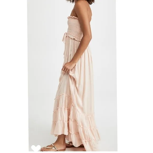 PQ Swim Charlotte pink sands maxi Dress