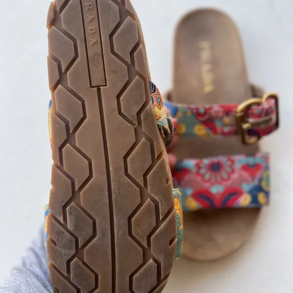 Prada Floral   Gold Sandals