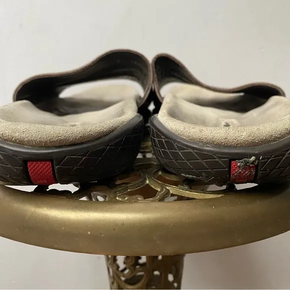 Prada Leather Slides Sandals
