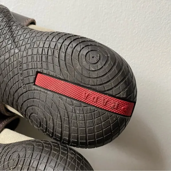 Prada Leather Slides Sandals