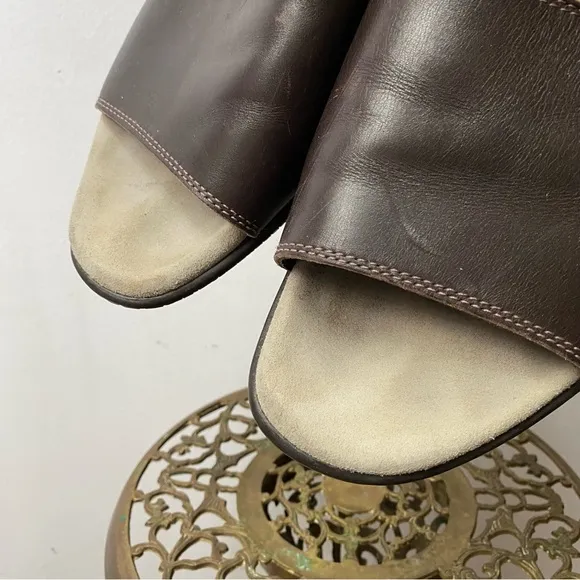 Prada Leather Slides Sandals