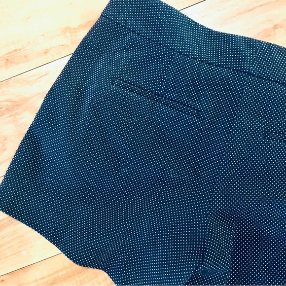 Preppy polka dot shorts navy blue white dressy Ann Taylor 4 small medium