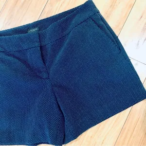 Preppy polka dot shorts navy blue white dressy Ann Taylor 4 small medium