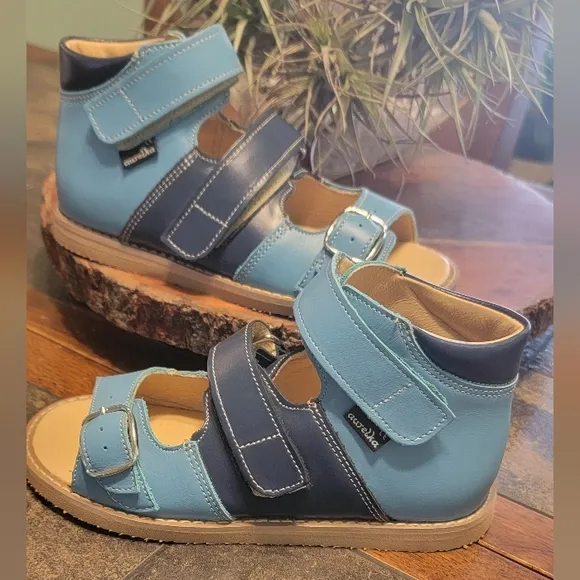 Preventive Corrective Orthopedic Boys Leather Sandals Aurelka SZ 29 US 11.5
