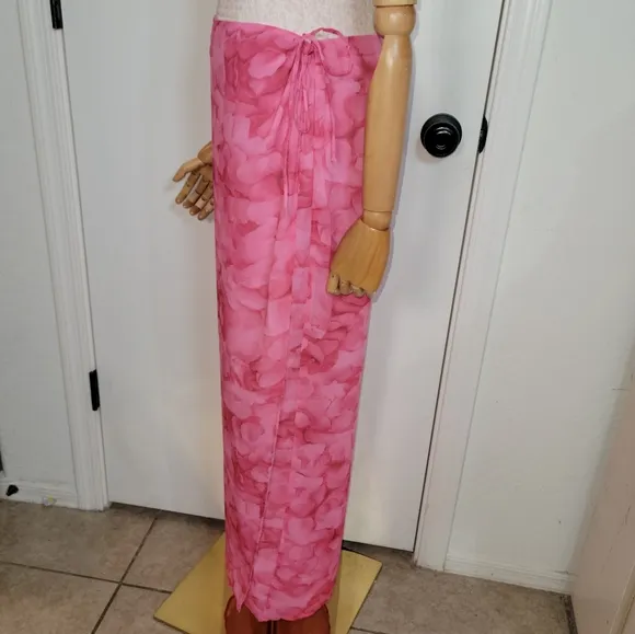 Princess Polly Petal Wrap Tie Maxi Skirt Size 6 NWT