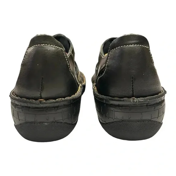 Propet Jenna Women's Black Leather Sandals WSA003L Size 9.5 W | NIB