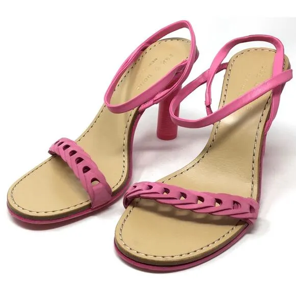 Rag &amp; Bone Infinity Women's Size 37/7 Magenta Cylinder-Heel Slingback Sandals
