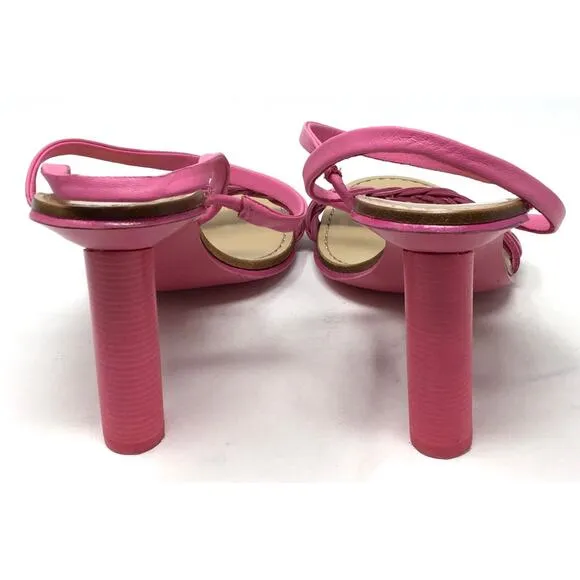 Rag &amp; Bone Infinity Women's Size 37/7 Magenta Cylinder-Heel Slingback Sandals