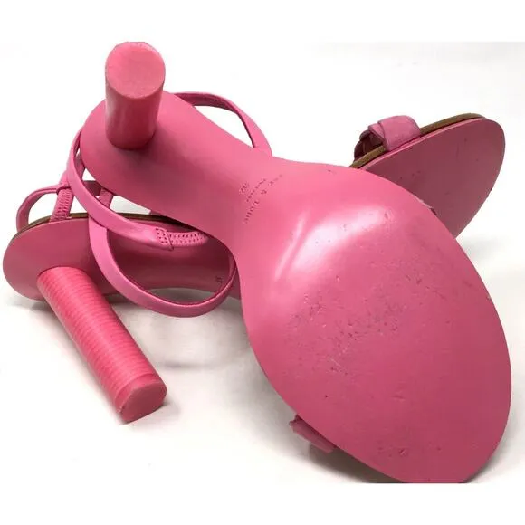 Rag &amp; Bone Infinity Women's Size 37/7 Magenta Cylinder-Heel Slingback Sandals