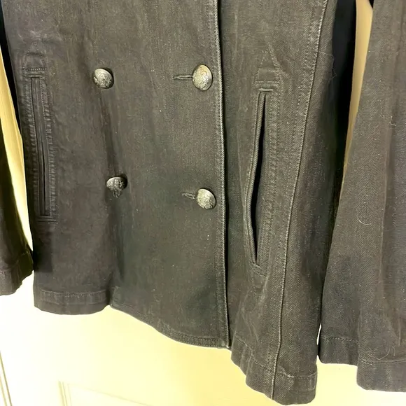 Ralph Lauren Black Denim Jacket Size 14