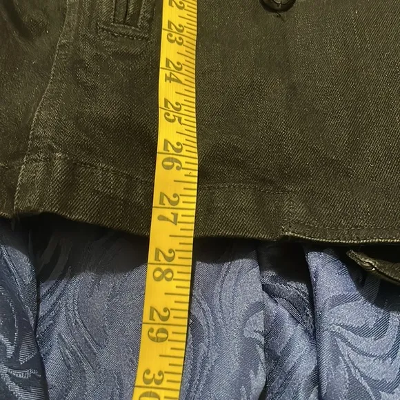 Ralph Lauren Black Denim Jacket Size 14