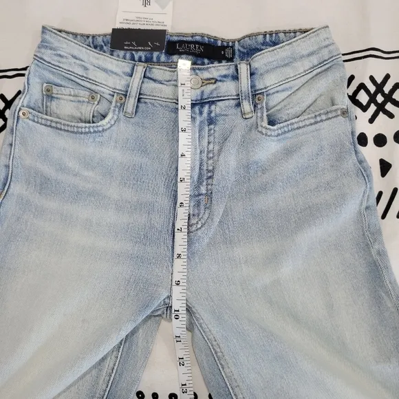 Ralph Lauren  Women's High-Rise Straight Ankle Comfort Stretch  Size 0/25