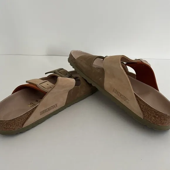 Rare Birkenstock Brown Multicolored Suede Arizona Sandals‎ Women’s 9 / Mens 7
