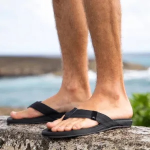 Reef Faux Vegan Leather Cushion Bounce Phantom Black Sandals Thongs size 12