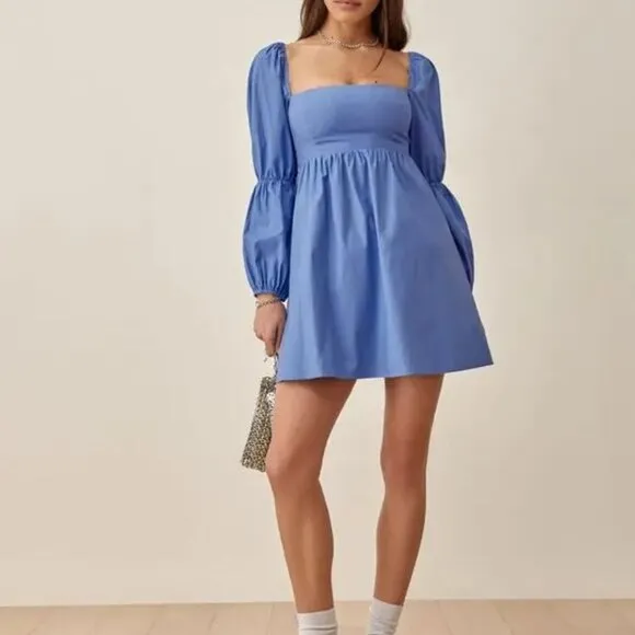 Reformation Azure Michaela Dress